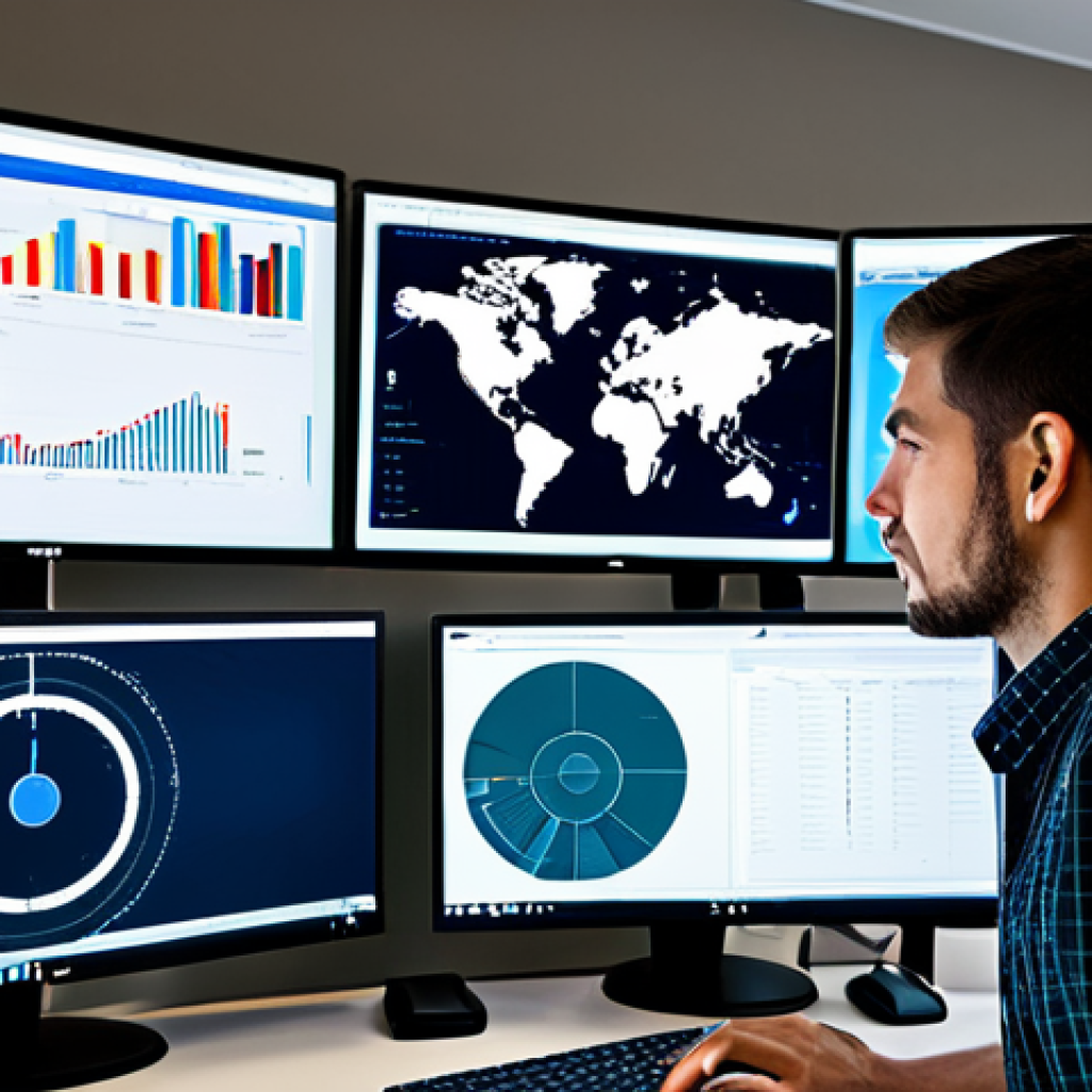 **

A cybersecurity professional in a modern office, analyzing network traffic data on a large monitor, fully clothed, appropriate attire, safe for work, perfect anatomy, natural proportions, professional environment, showcasing firewall configurations and intrusion detection system alerts. Includes network diagrams and cryptographic algorithm visualizations in the background, illustrating web security principles like SQL injection prevention and XSS defense. Family-friendly, educational content.

**