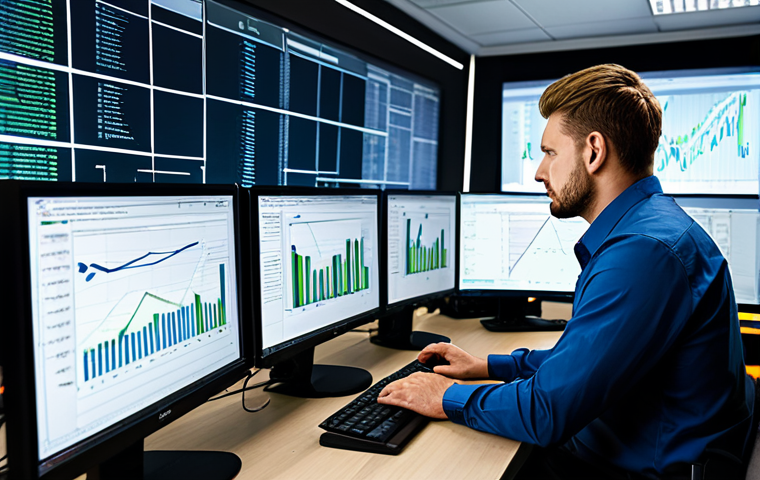 정보보안 실무에서 발생한 보안 사고 대응 일지 - Network Traffic Analysis**

A cybersecurity analyst at a workstation, reviewing network traffic grap...