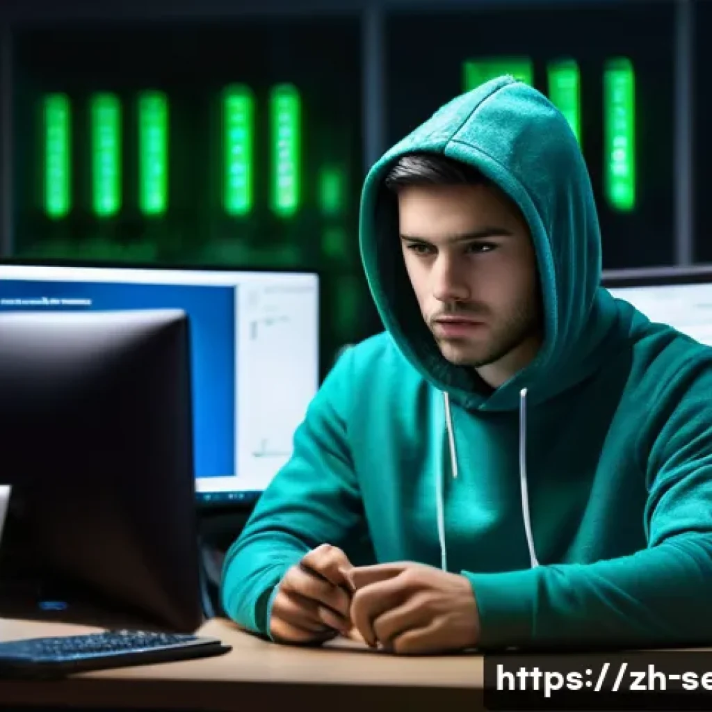 정보보안 자격증 취득 후 커리어 성공 사례 - The Ascendancy of Practical Skills**
A realistic, cinematic photograph of a focused young cyber...