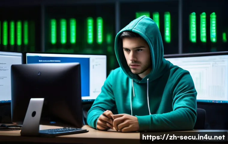 정보보안 자격증 취득 후 커리어 성공 사례 - The Ascendancy of Practical Skills**

    A realistic, cinematic photograph of a focused young cyber...